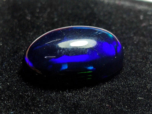 AAA++ Natural Black Opal, Ethiopian Opal Welo Black Opal, Oval Cabochon Loose Gemstone, 7.20 Carat, Size-18x13x7mm, For Jewelry Making