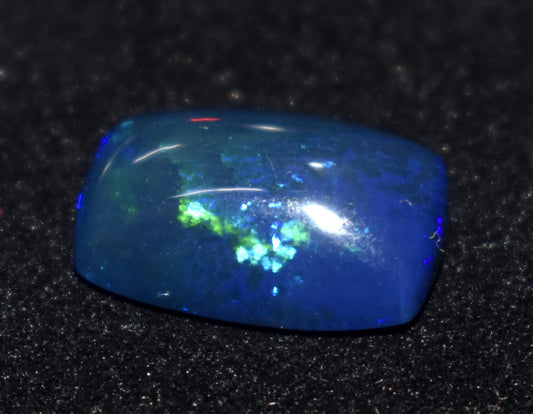 Opal-Natural Black Ethiopian Opal-Octagon Welo Fire Cabochon- Loose Gemstone-5.10 Carat-Size-11.5x17x6mm-For Making Jewelry