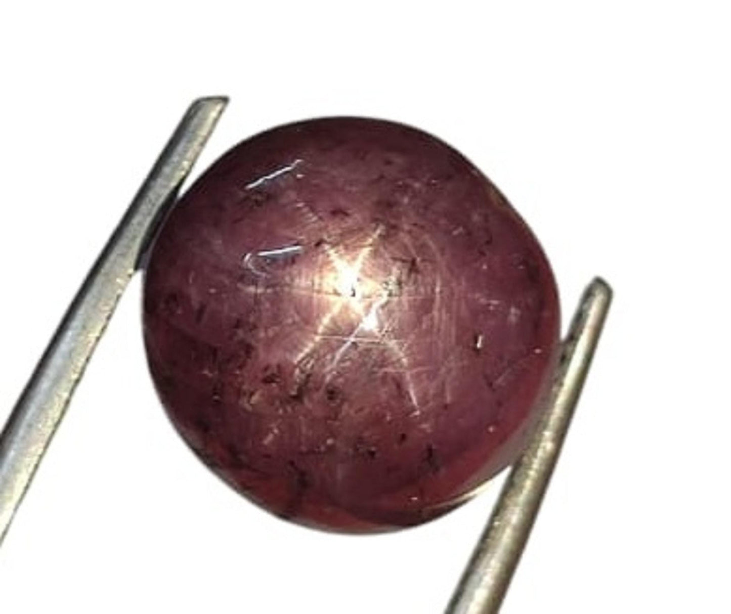 Sapphire, 100% Natural Star Ruby Sapphire, Round Smoothies Cabochon Loose Gemstone, 10.90 Carat, Size-10.5x11x8mm, For Jewelry Making,