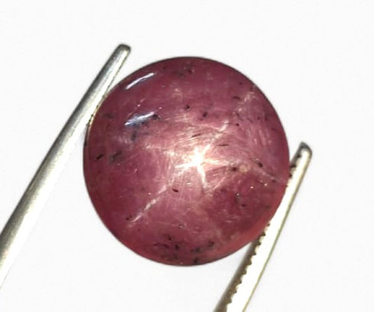 Sapphire, 100% Natural Star Ruby Sapphire, Round Smoothies Cabochon Loose Gemstone, 10.50 Carat, Size-11.5x11.5x7mm, For Jewelry Making,