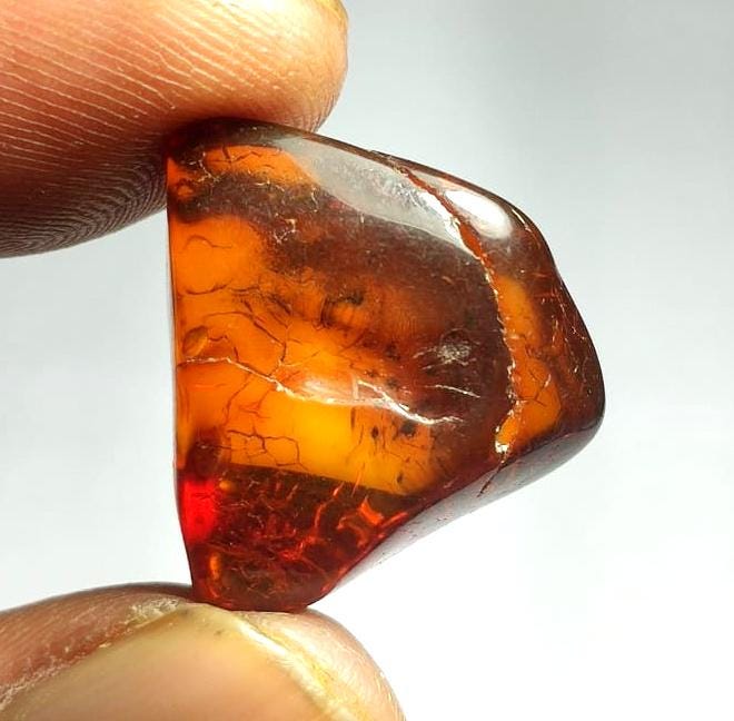 Natural Baltic Amber, Welo Polish Rough Amber Gemstone, 10.40 Carat, Size-22x22x8mm, For Amber Healing,