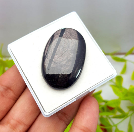 100% Natural Hyper Steen, Oval Smooth Cabochon Loose Gemstone, 77.75 Carat, Size-39x25x7mm, For Jewelry Making,