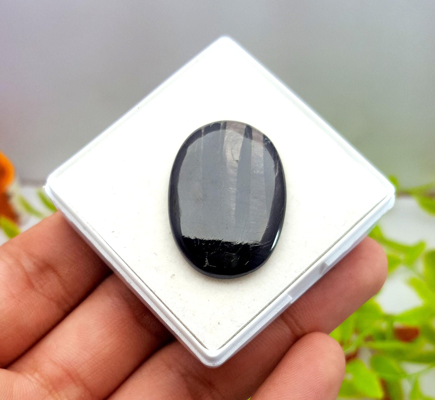 100% Natural Hyper Steen, Oval Smooth Cabochon Loose Gemstone, 38.20 Carat, Size-32x22x4mm, For Jewelry Making,