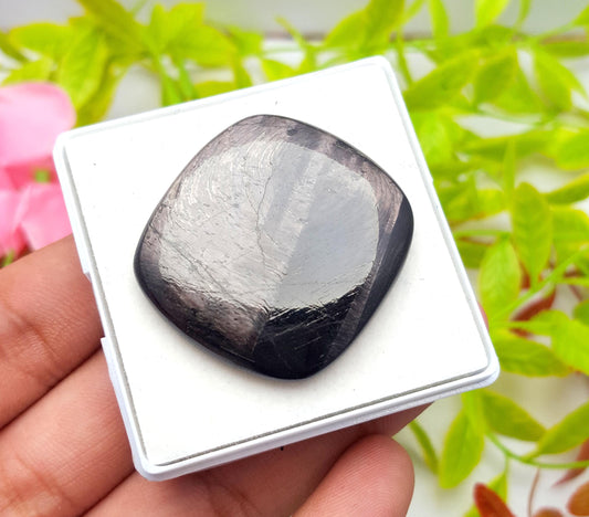 100% Natural Hyper Steen, Cushion Smooth Cabochon Loose Gemstone, 78.90 Carat, Size-35x32x5mm, For Jewelry Making,