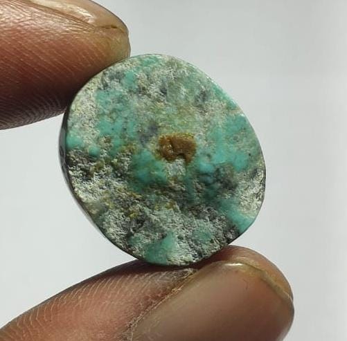 Natural Arizona Turquoise, Oval Smoothies Cabochon Loose Gemstone, 26.00 Carat, Size-17x19.5x10mm,