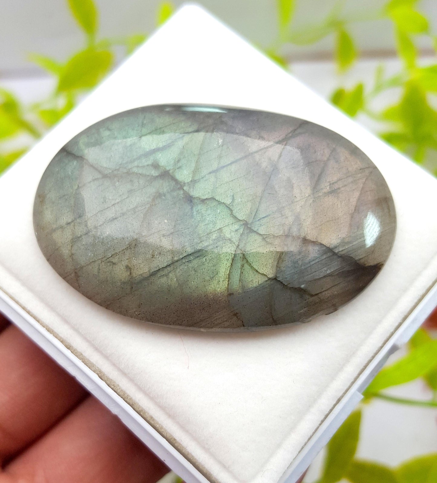 Labradorite, 100% Natural Multi Labradorite, Oval Smooth Cabochon Loose Gemstone, 116.35 Carat, Size-52x35x8mm, Gift For Her, PC-1