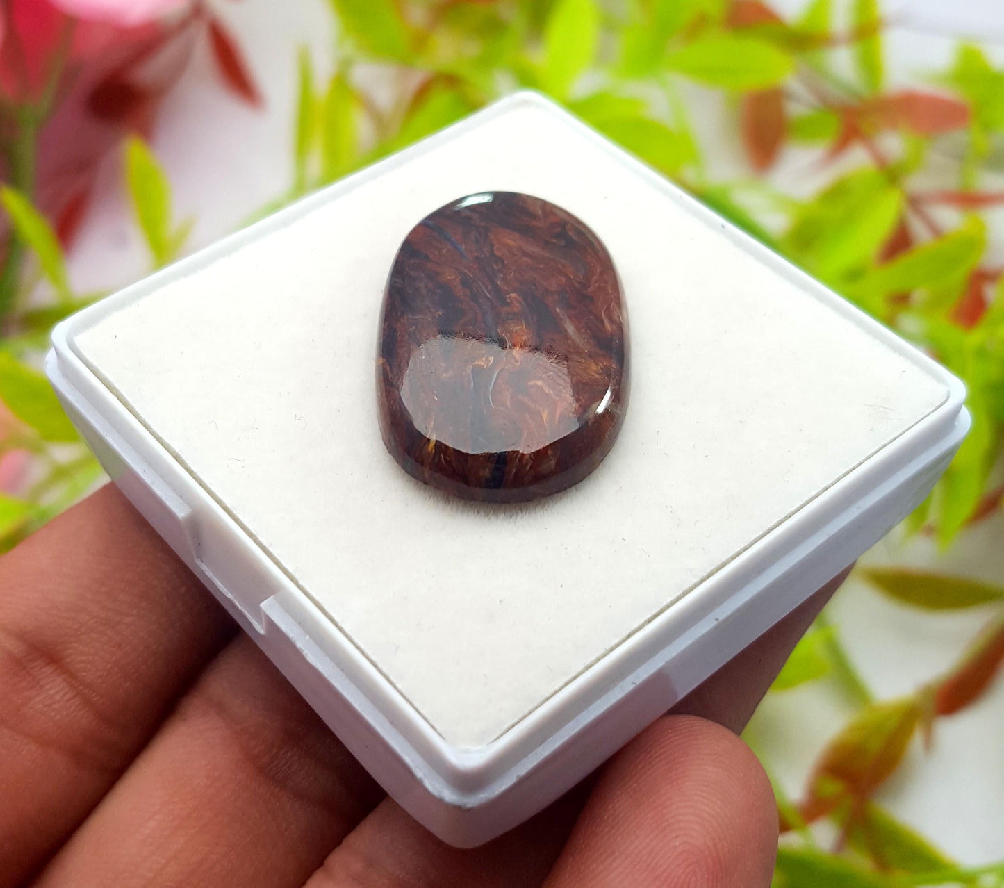 Pietersite, Natural Pietersite Oval Smooth Cabochon Loose Gemstone, 24.85 Carat, Size-30x18x4mm, Gift For Her, PC-1