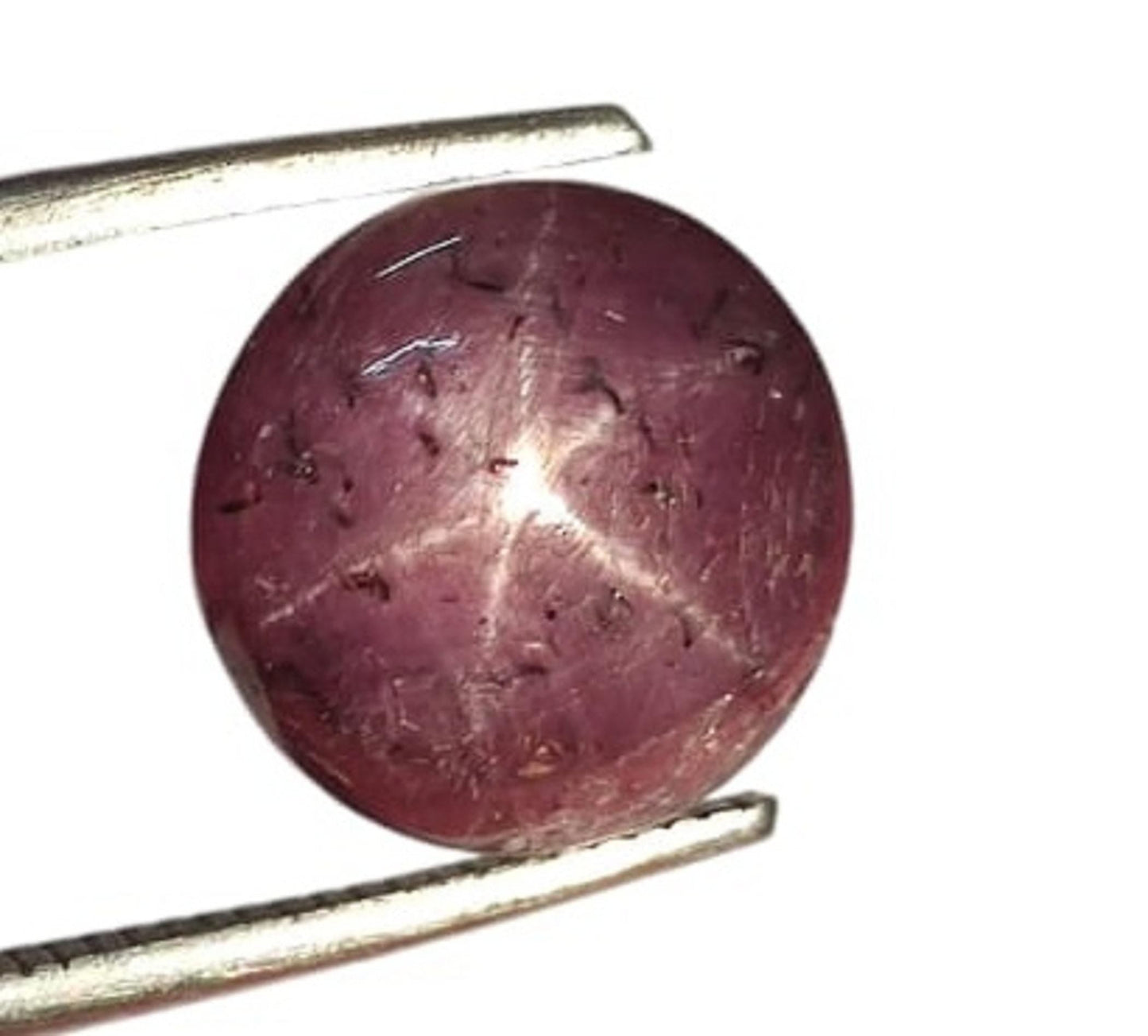 Natural Star Sapphire, Round Smoothies Cabochon Loose Gemstone, 8.78 Carat, Size-10.5x10.5x7mm,