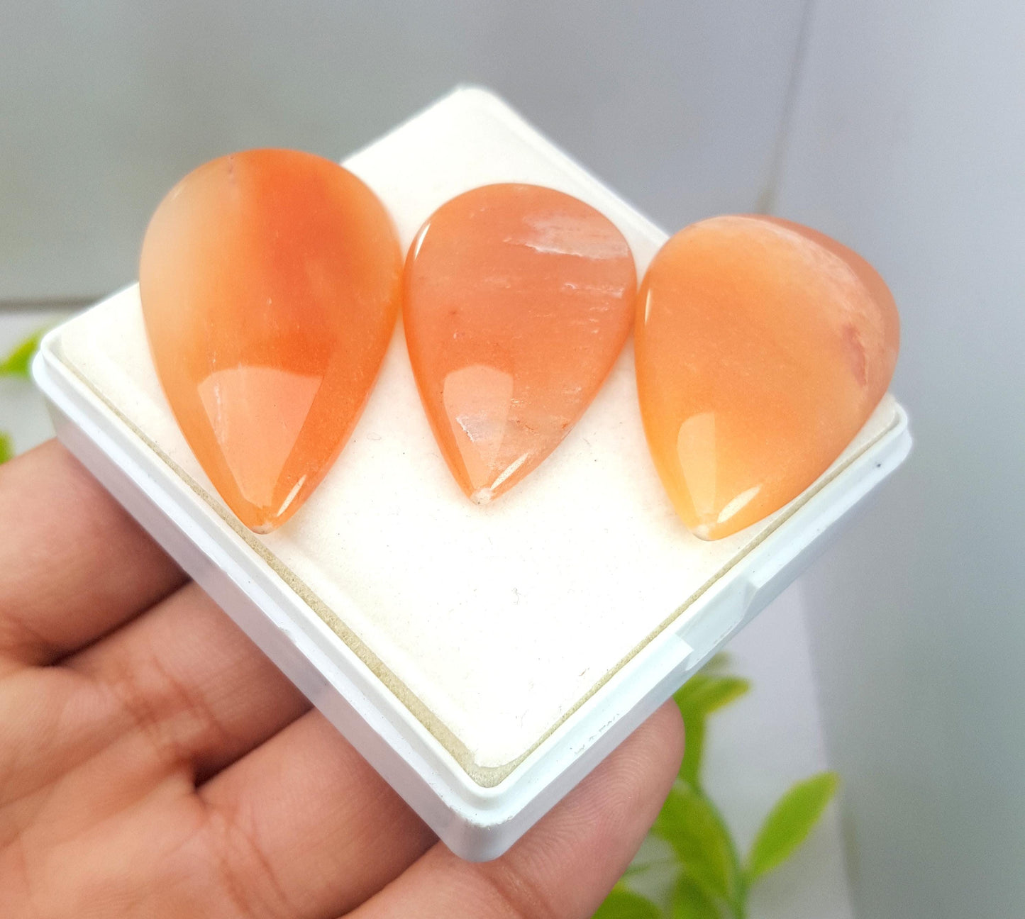 Aventurine, Natural Aventurine, Pear Smooth Cabochon Gemstone Lot, 125.00 Carat, Size-44x24x4mm To 38x22x4mm, Gift For Her, PC-3