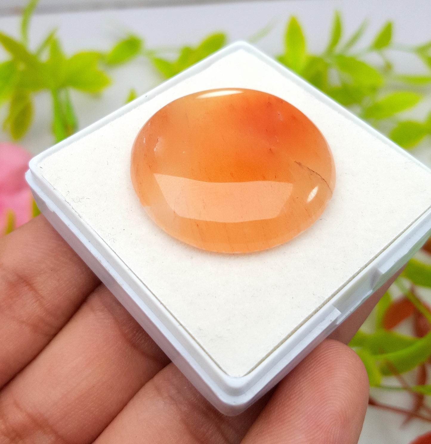 Aventurine, Natural Aventurine, Round Smooth Cabochon Loose Gemstone, 52.20 Carat, Size-32x32x6mm, Gift For Her, PC-1