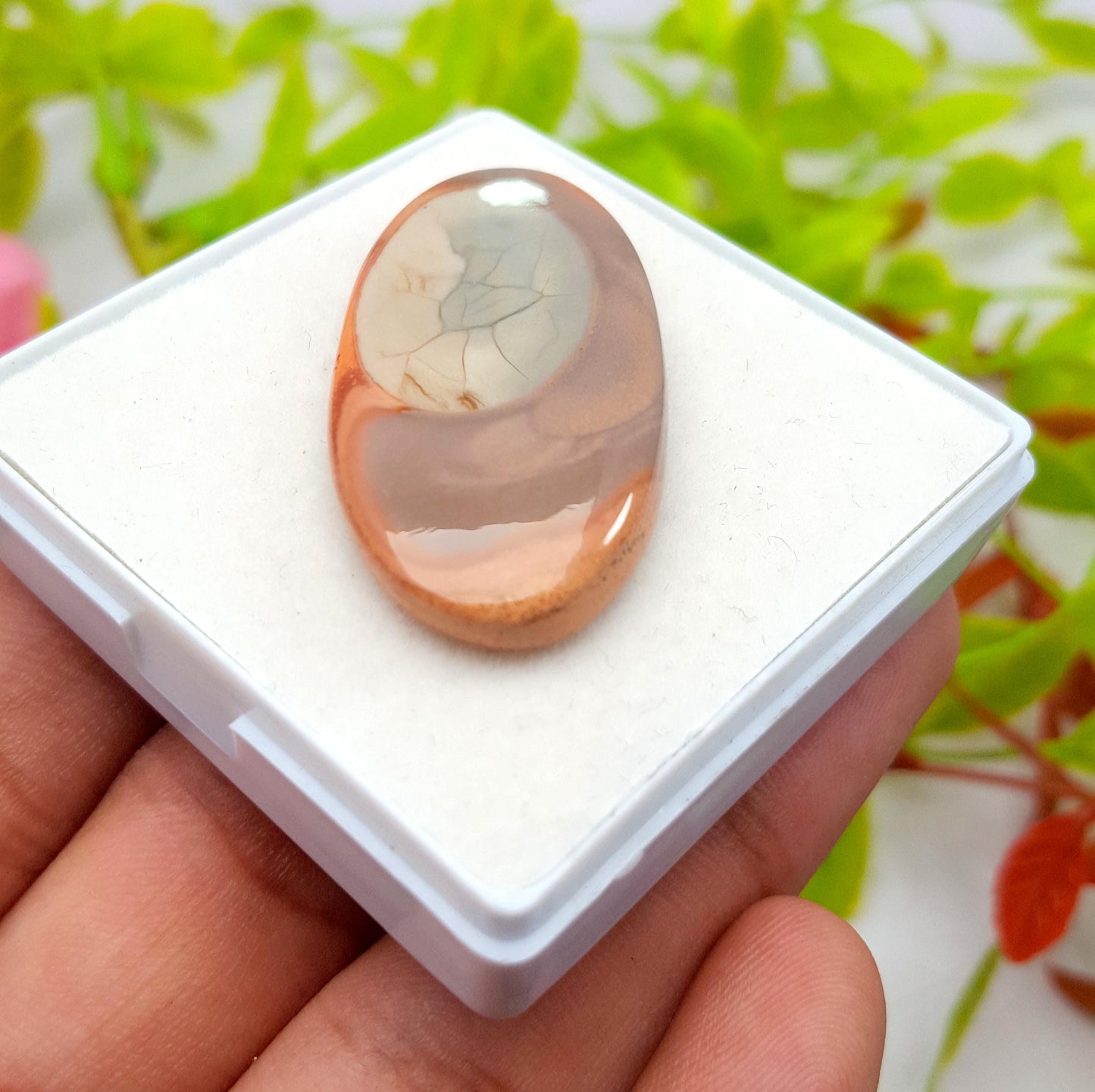 Jasper, Natural Imperial Jasper, Oval Cabochon Loose Gemstone, 35.70 Carat, Size-40x20x5mm, Gift For Her,