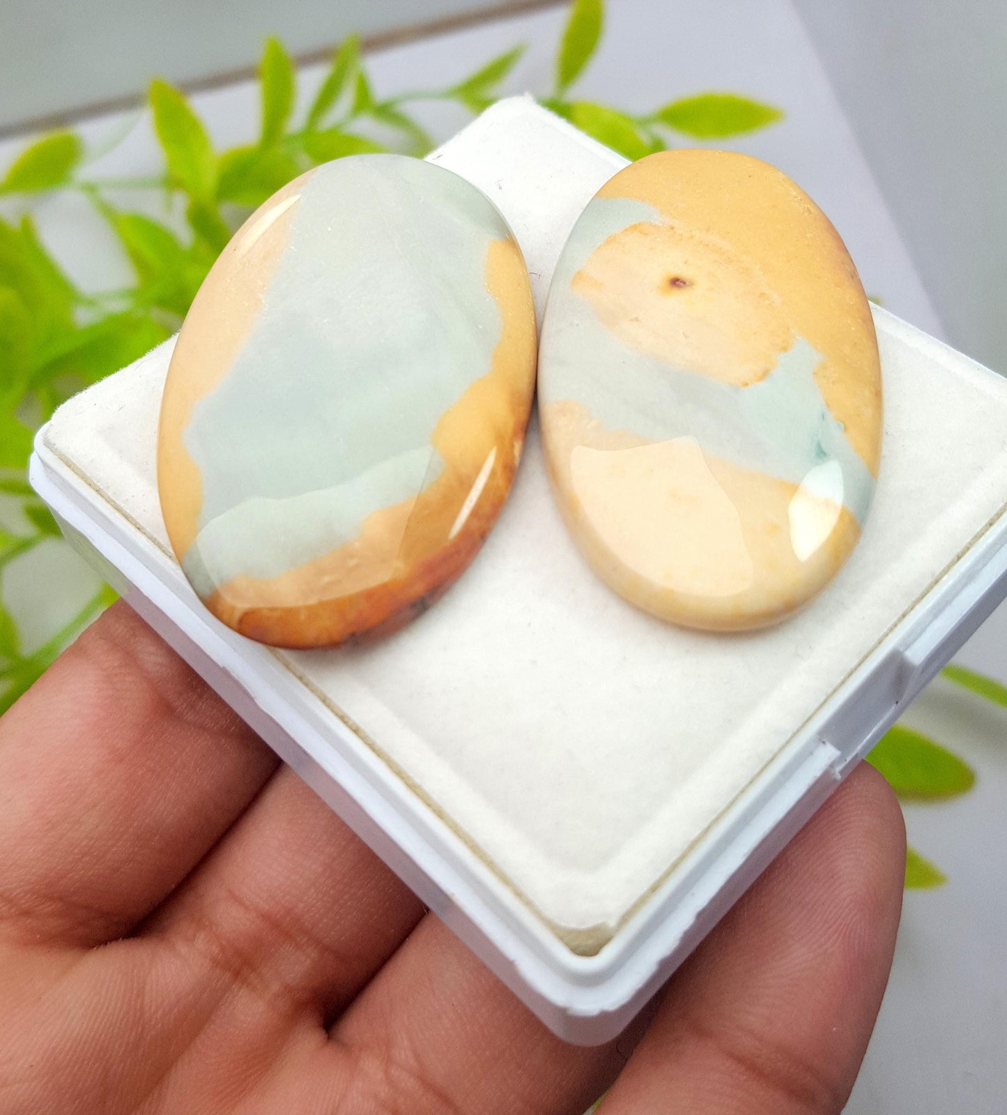 Jasper, Natural Imperial Jasper, Oval Cabochon Gemstone Lot, 112.95 Carat, Size-48x28x5mm To 46x25x5mm, Gift For Her, PC-2