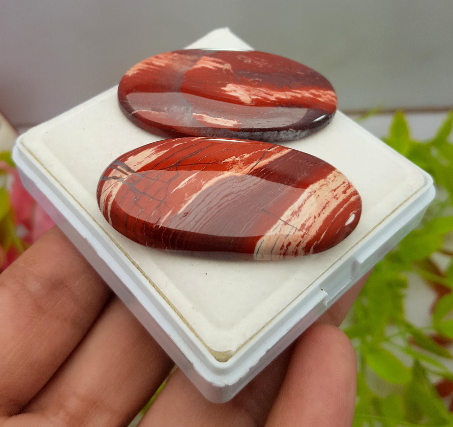 Jasper, Natural Snake Skin Jasper, Oval Cabochon Gemstone Lot, 143.60 Carat, Size-45x26x5mm To 48x25x7mm, Gift For Her, PC-2