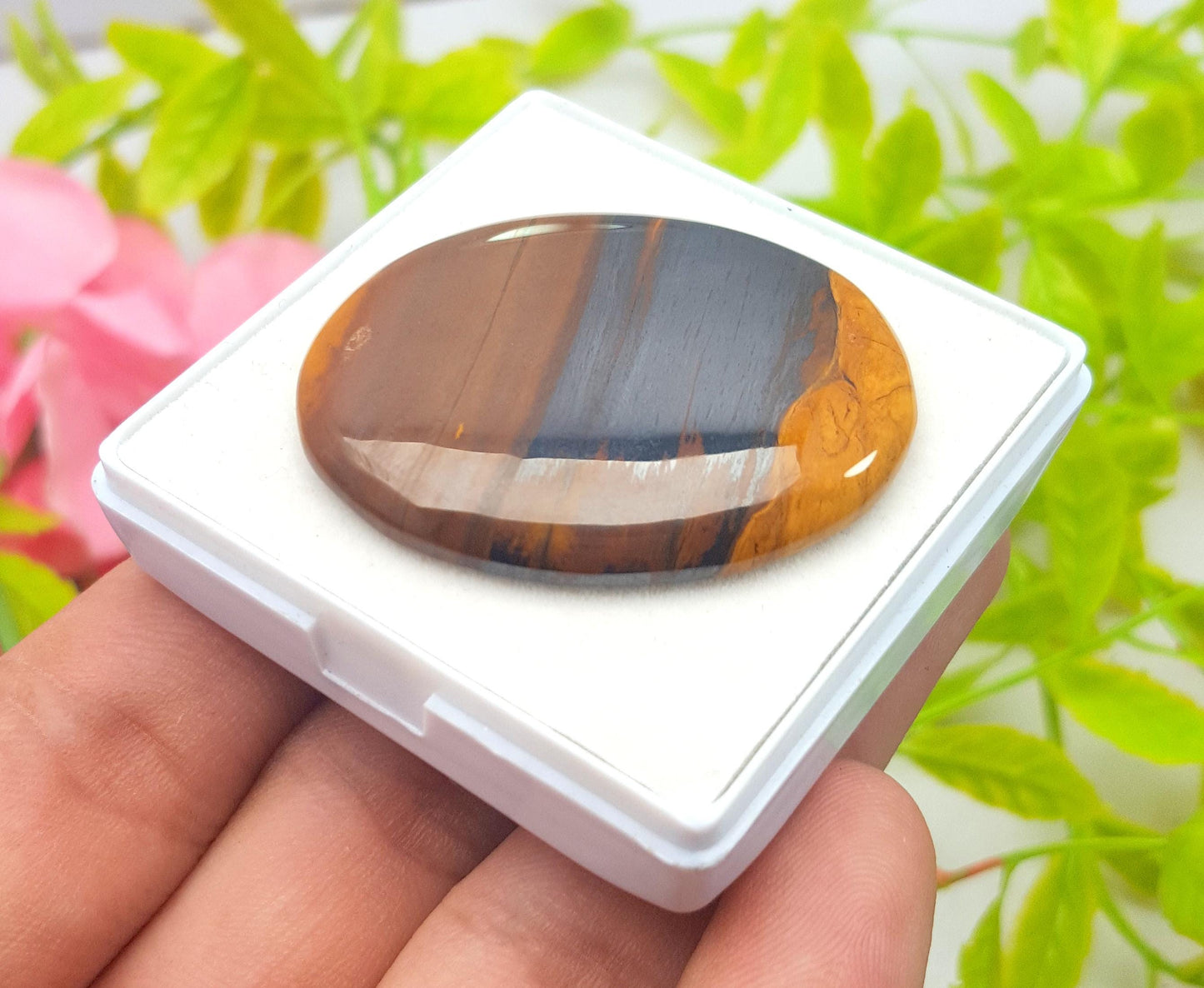 Natural Mookaite Jasper, Oval Cabochon Loose Gemstone, 79.80 Carat, Size-41X32X5mm, Gift For Her, PC-1