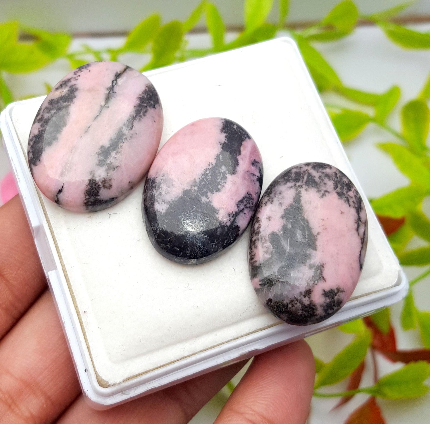 100% Natural Pink Opal Oval Cabochon Gemstone Lot, 110.00 Carat, Size-31x21x6mm To 30x20x6mm, For Jewelry Making, PC-3