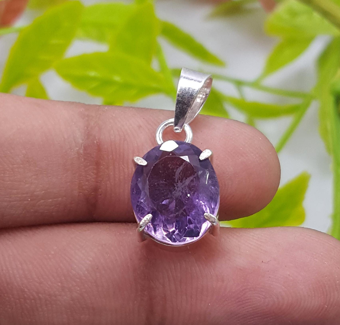 Natural Amethyst Gemstone Pendant, Handmade Pendant, Amethyst Jewelry, Gift For Her,