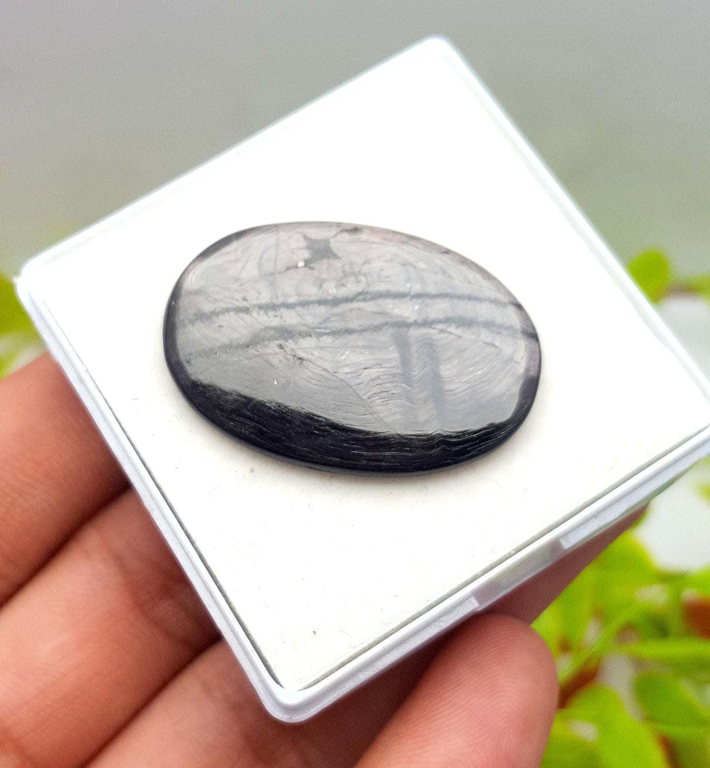 100% Natural Hyper Steen, Oval Smooth Cabochon Loose Gemstone, 31.20 Carat, Size-35x24x3mm, For Jewelry Making,