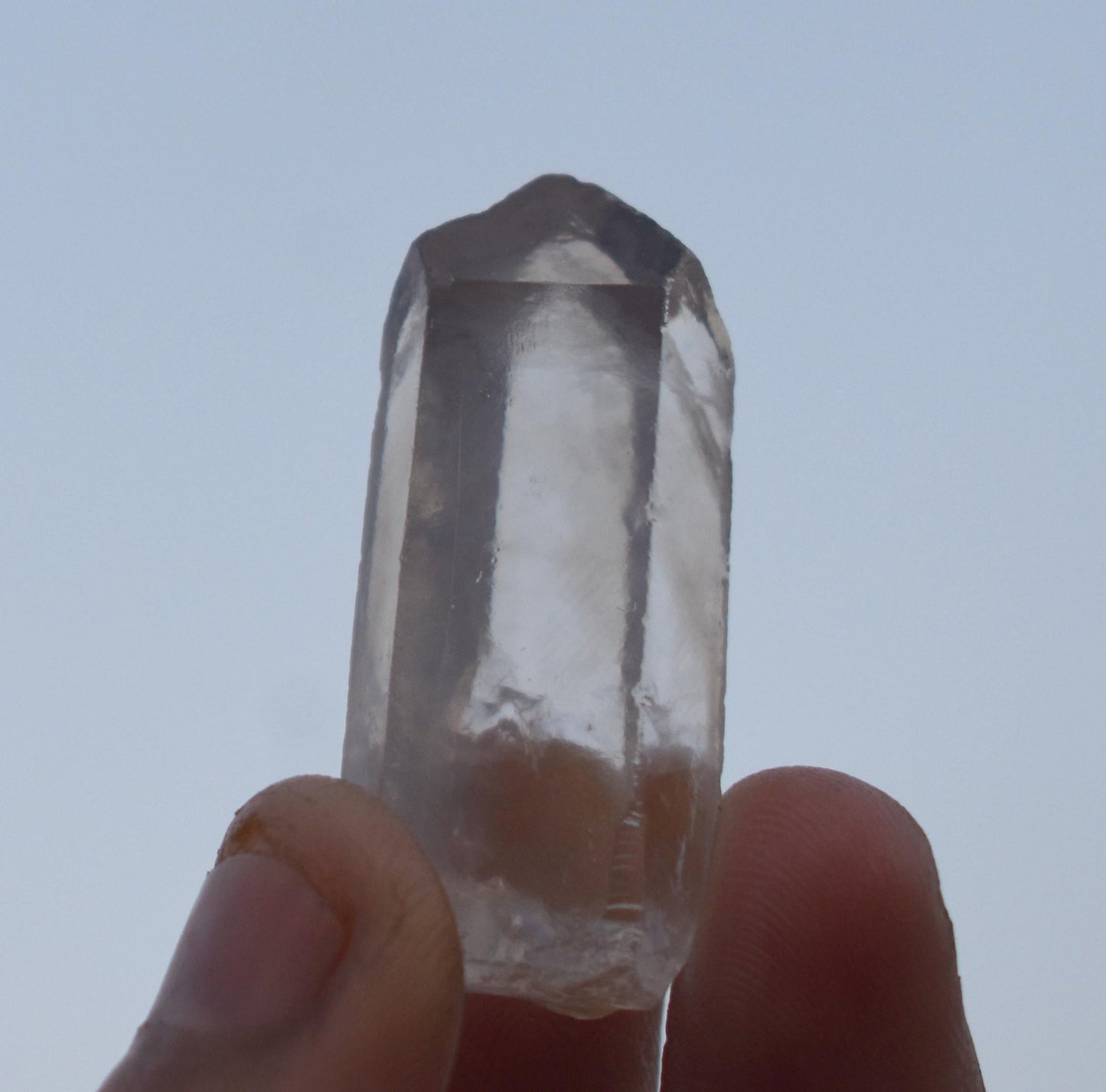 Phantom, Natural White Phantom In Quartz Tower, High Clarity Crystal, 14.91 Gram, Size-1.5'' inch-1''inch,