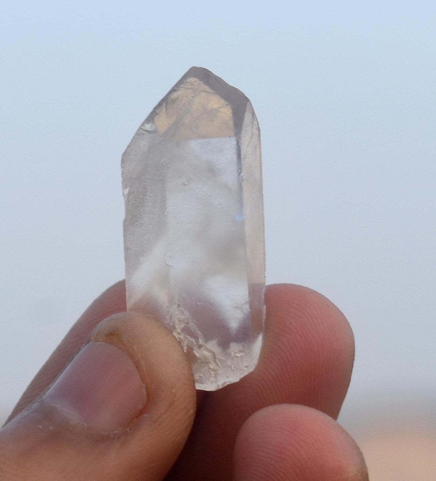 Phantom, Natural White Phantom In Quartz Tower, High Clarity Crystal, 7.20 Gram, Size-1'' inch-0.5''inch,