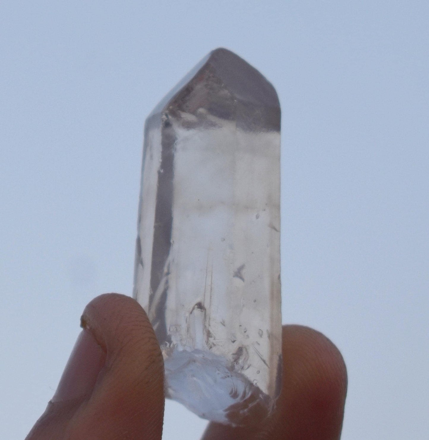 Phantom, Natural White Phantom In Quartz Tower, High Clarity Crystal, 15.21 Gram, Size-2'' inch-1''inch,