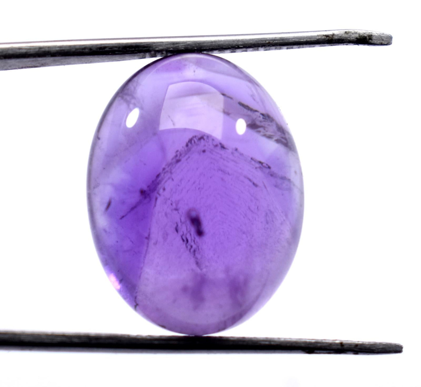 Rare & Natural Purple Amethyst, Oval Cabochon Loose Gemstone, 18.60 Carat, Size-15x19.5x9mm, Gift For Her,