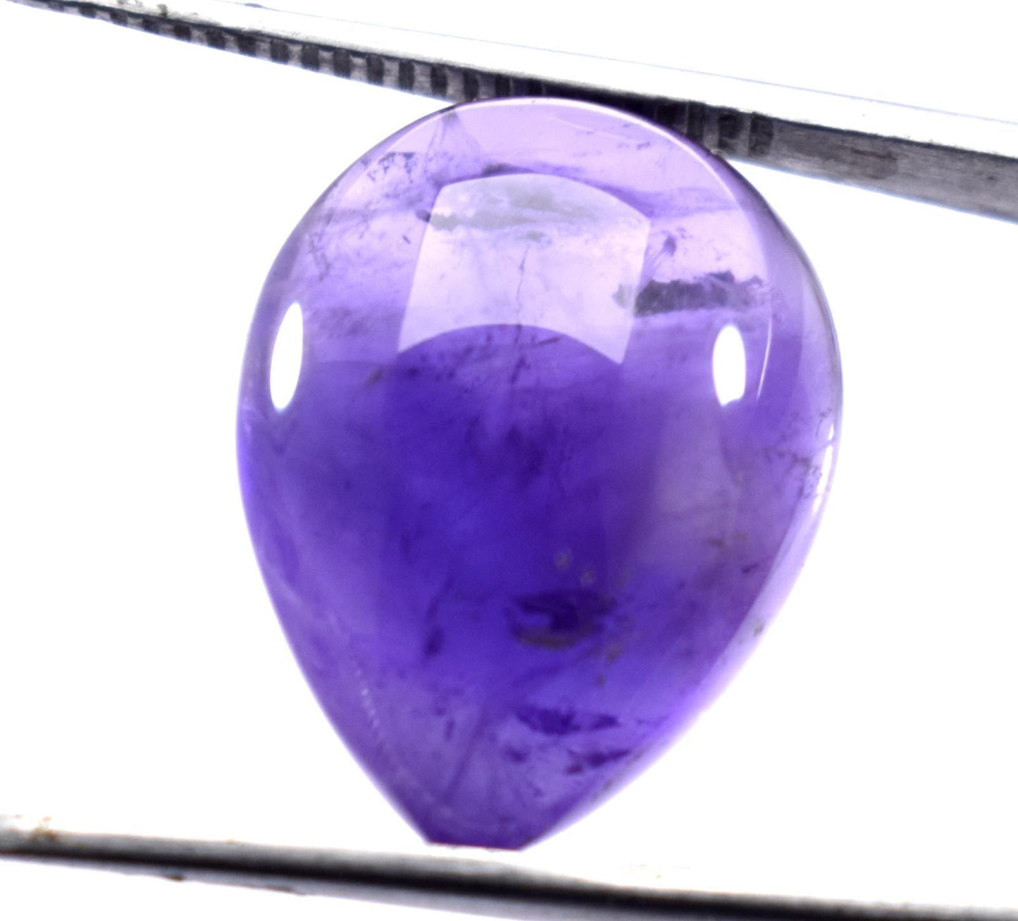 Amethyst, Natural Purple Amethyst, Pear Cabochon Loose Gemstone, 15.10 Carat, Size-15x19x8.5mm, Gift For Her,