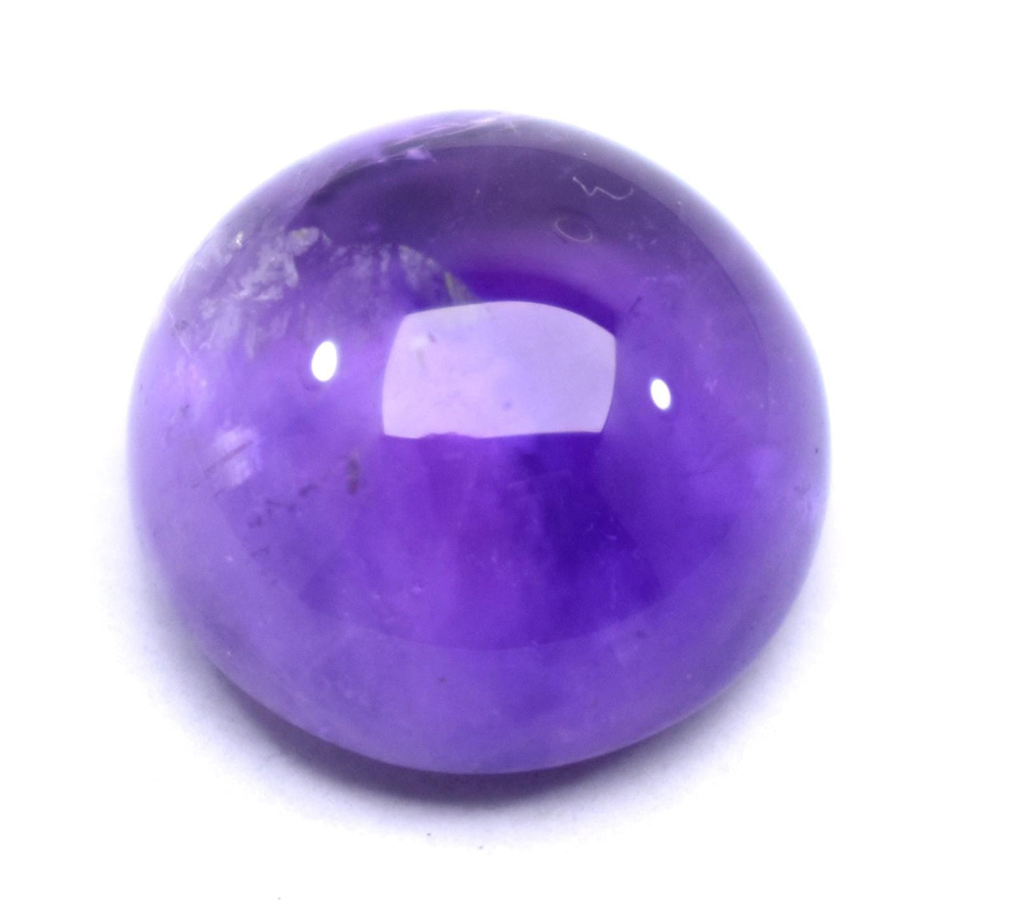 Rare & Natural Purple Amethyst, Round Cabochon Loose Gemstone, 14.00 Carat, Size-15x15x8.5mm, Gift For Her,