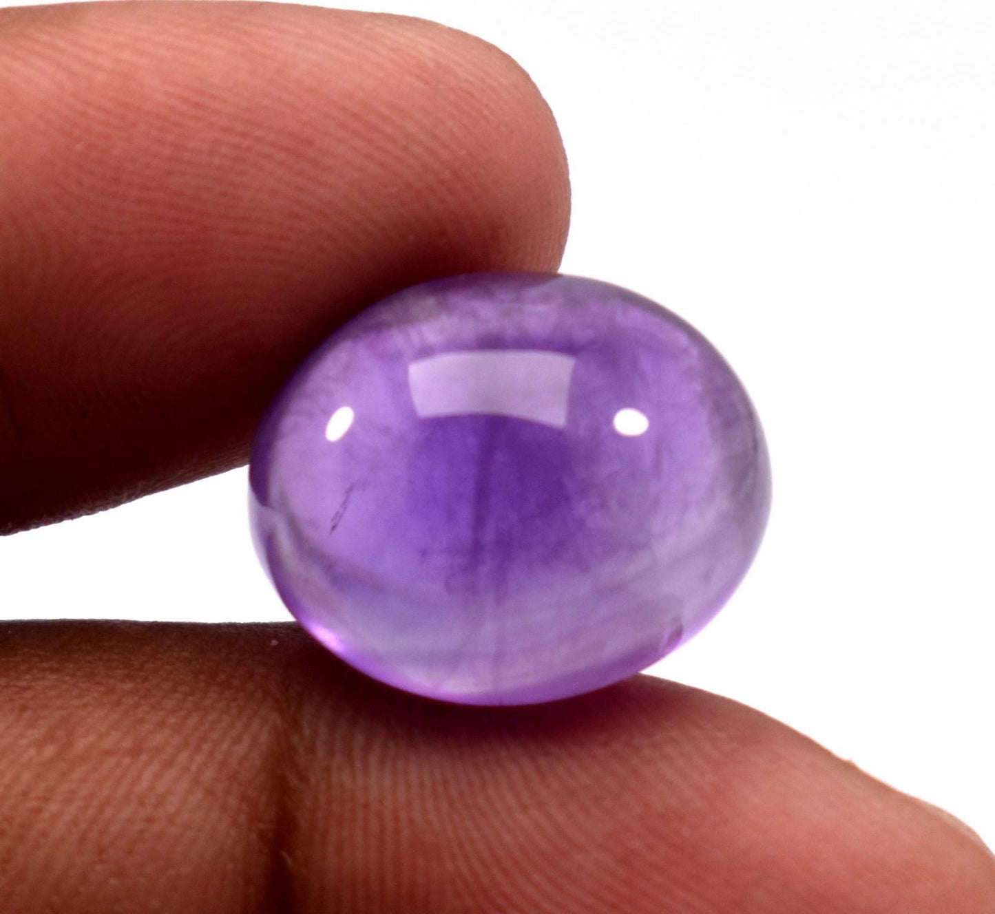 Rare & Natural Purple Amethyst, Oval Cabochon Loose Gemstone, 16.30 Carat, Size-14x17x9.5mm, Gift For Her,