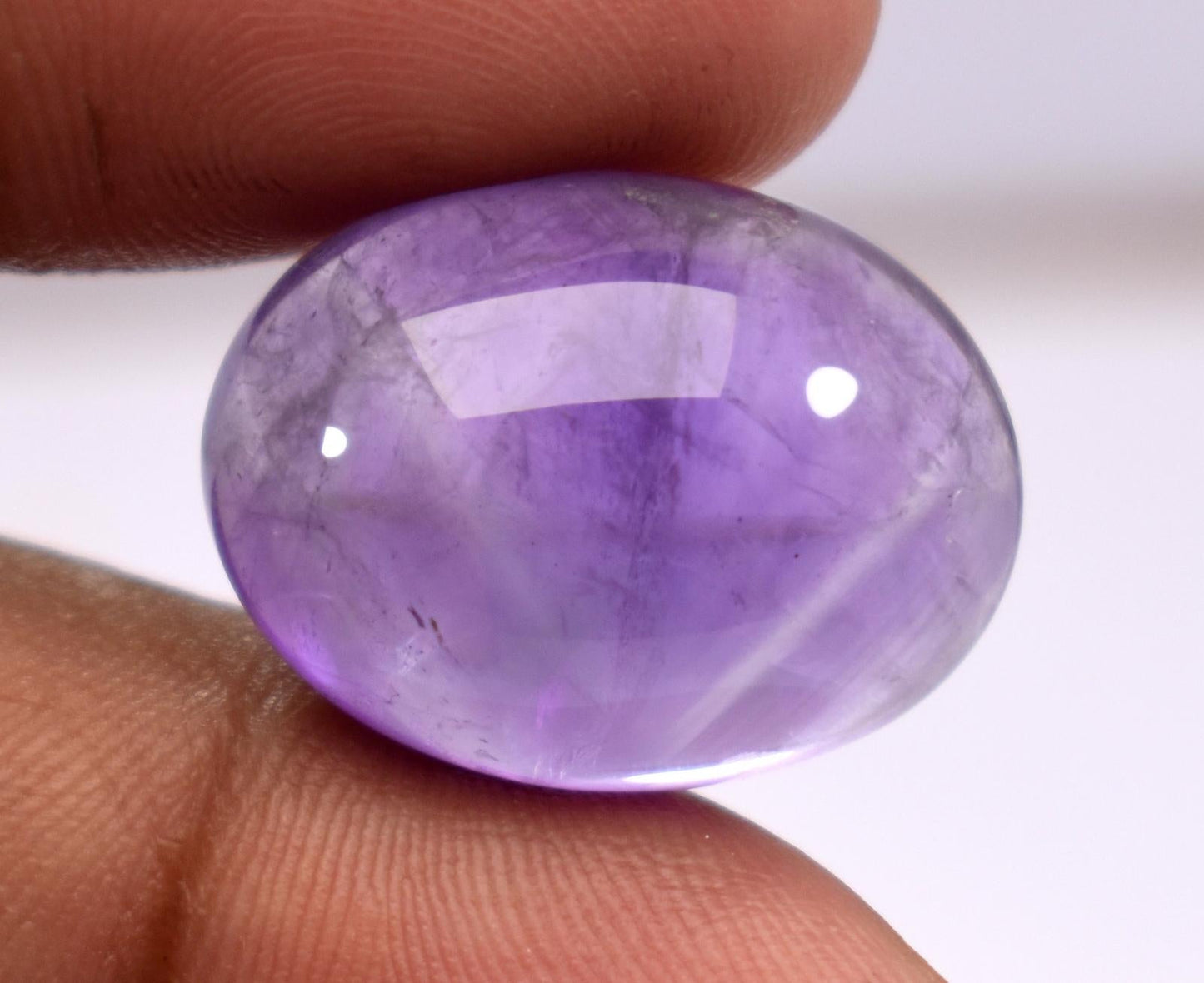 Rare & Natural Purple Amethyst, Oval Cabochon Loose Gemstone, 23.30 Carat, Size-16x21x9.5mm, Gift For Her,