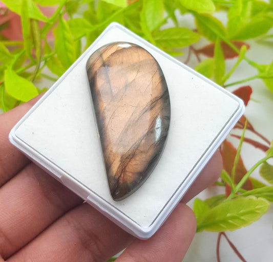 Labradorite, 100% Natural Multi Labradorite, Fancy Shape Smooth Cabochon Loose Gemstone, 64.20 Carat, Size-49x22x7mm, Gift For Her, PC-1