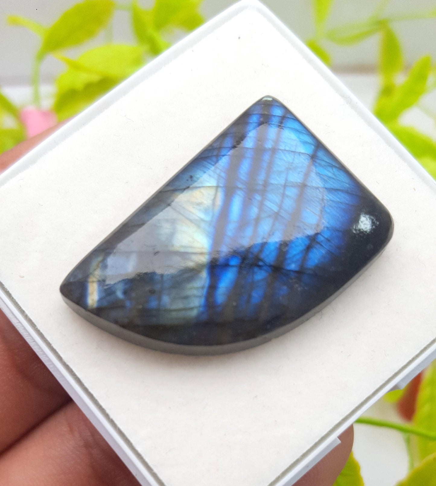 Labradorite, 100% Natural Multi Labradorite, Fancy Shape Smooth Cabochon Loose Gemstone, 49.30 Carat, Size-35x23x7mm, Gift For Her, PC-1