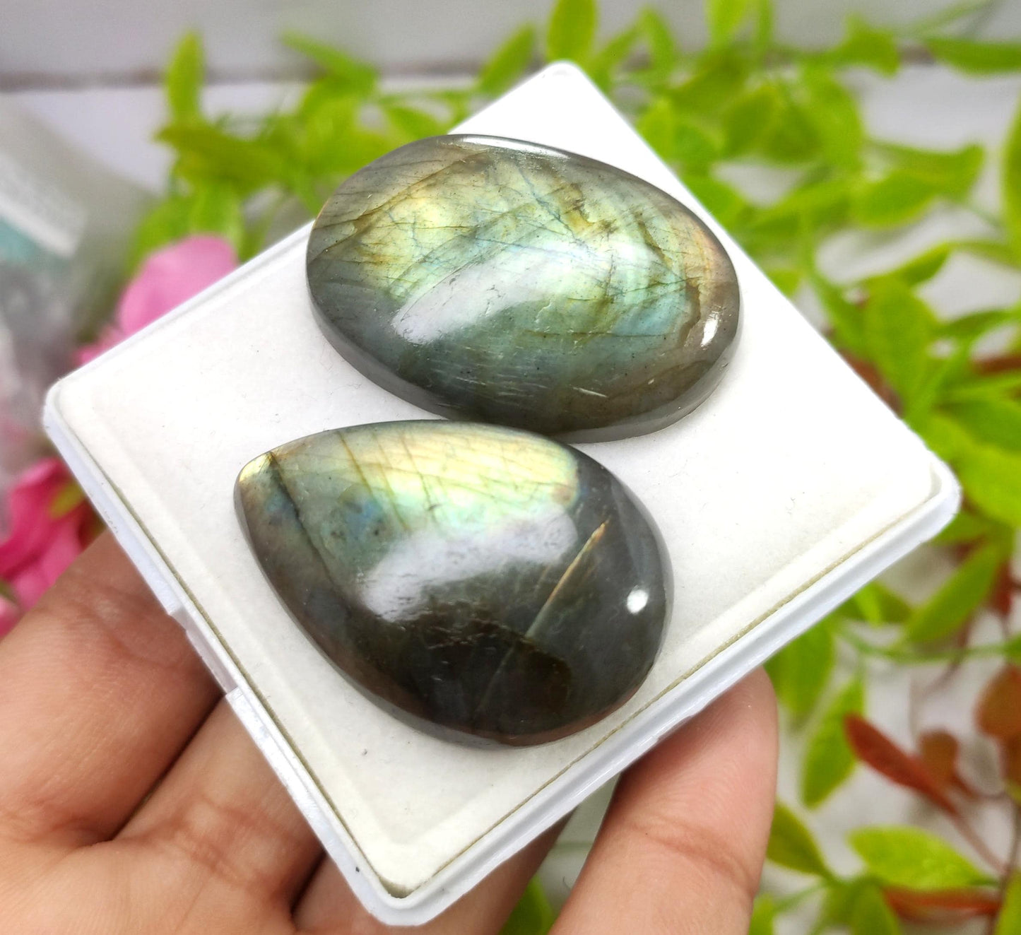 100% Natural Multi Labradorite, Mix Shape Smooth Cabochon Gemstone Lot, 164.00 Carat, Size-39x26x9mm To 38x26x10mm, Gift For Her, PC-2