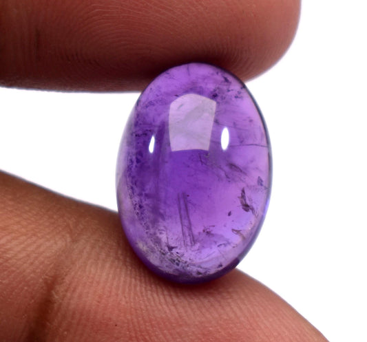 Rare & Natural Purple Amethyst, Oval Cabochon Loose Gemstone, 10 Carat, Size-12x17x7mm, Gift For Her, Pc-1