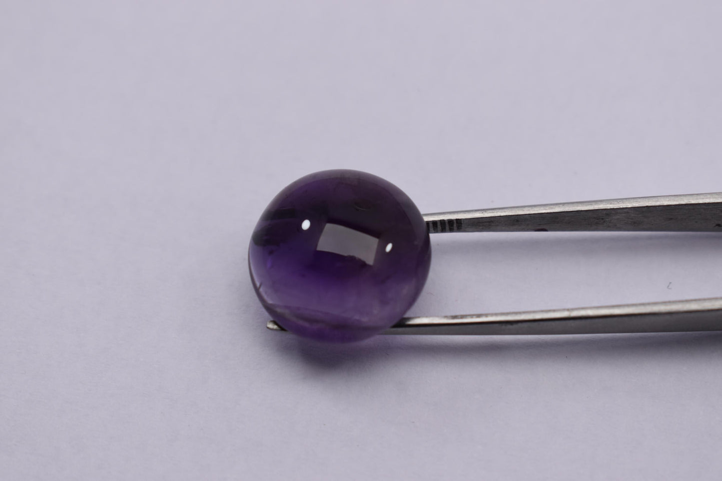 Rare & Natural Purple Amethyst, Round Cabochon Loose Gemstone, 26.70 Carat, Size-18x18x8mm, Gift For Her, Pc-1