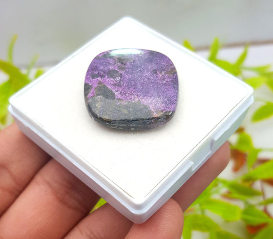 Purpurite, Natural Purpurite, Cushion Smooth Cabochon Loose Gemstone, 33.50 Carat, Size-29x25x5mm, Gift For Her, PC-1