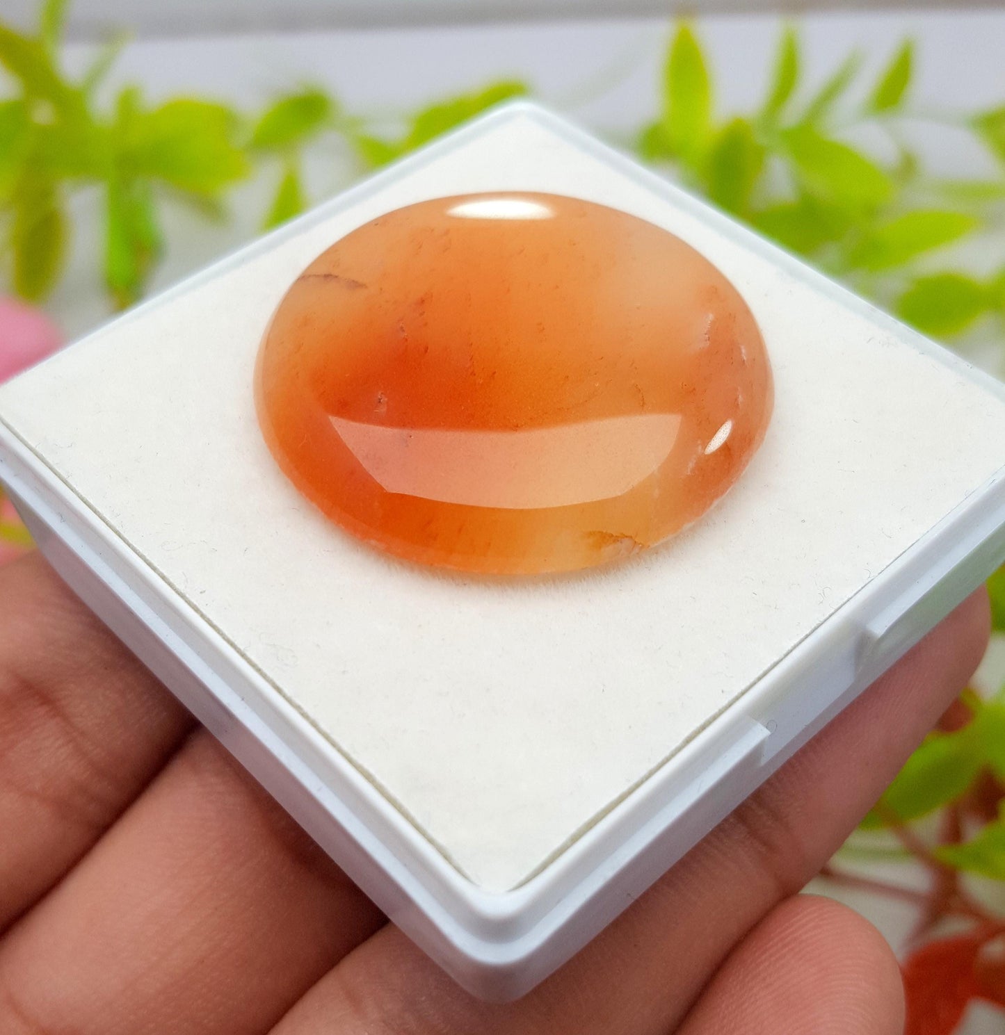 Aventurine, Natural Aventurine, Round Smooth Cabochon Loose Gemstone, 52.20 Carat, Size-32x32x6mm, Gift For Her, PC-1