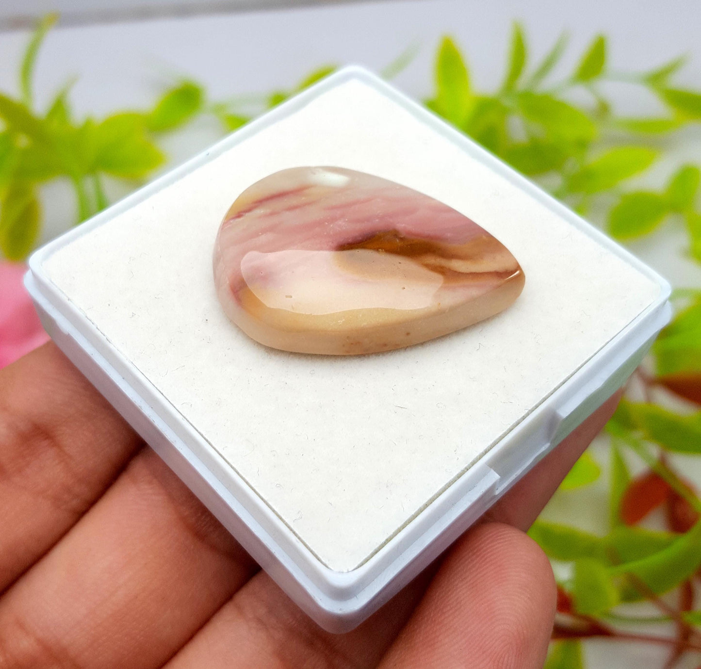 Jasper, Natural Imperial Jasper, Pear Cabochon Loose Gemstone, 35.70 Carat, Size-32x23x6mm, Gift For Her,