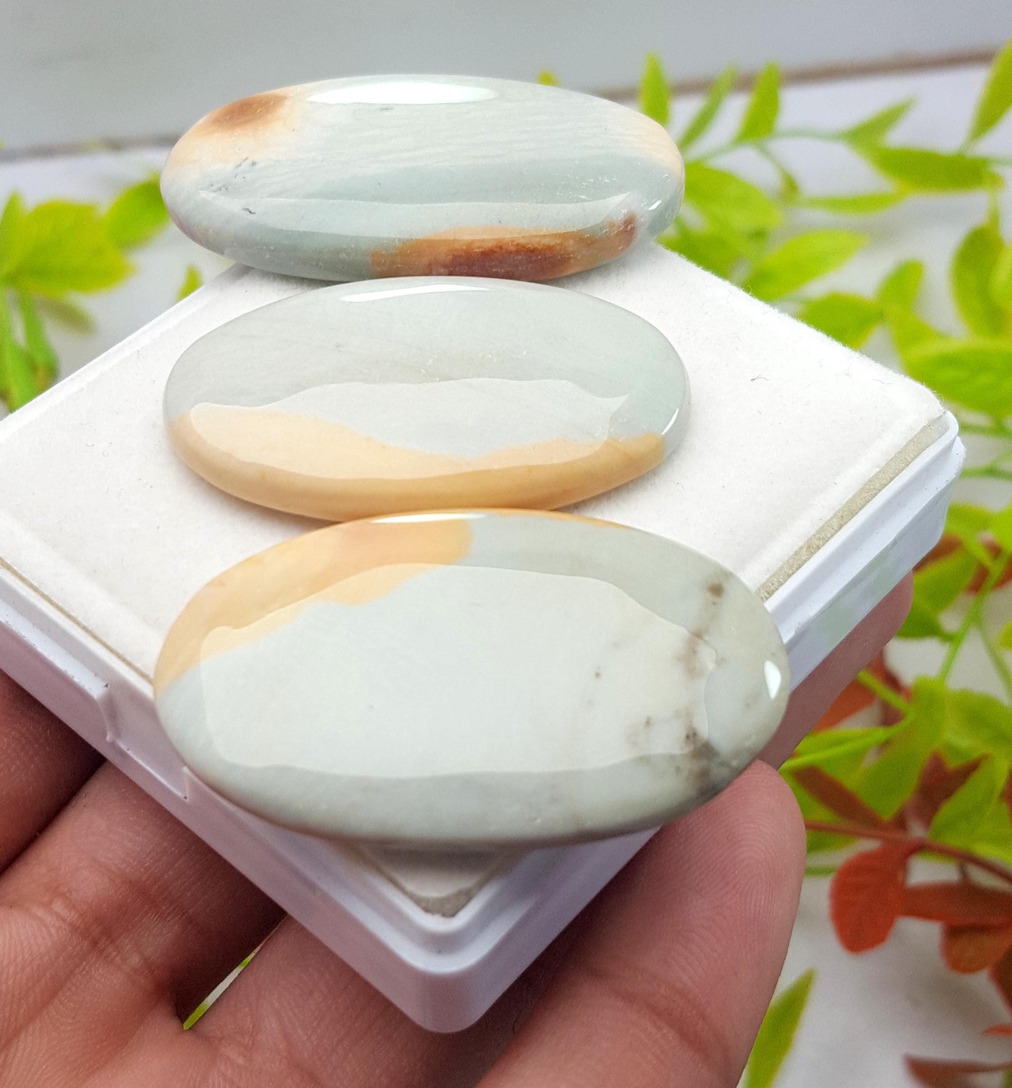 Natural Imperial Jasper, Oval Cabochon Gemstone Lot, 159.25 Carat, Size-44x25x6mm To 40x24x5mm, Gift For Her, PC-3