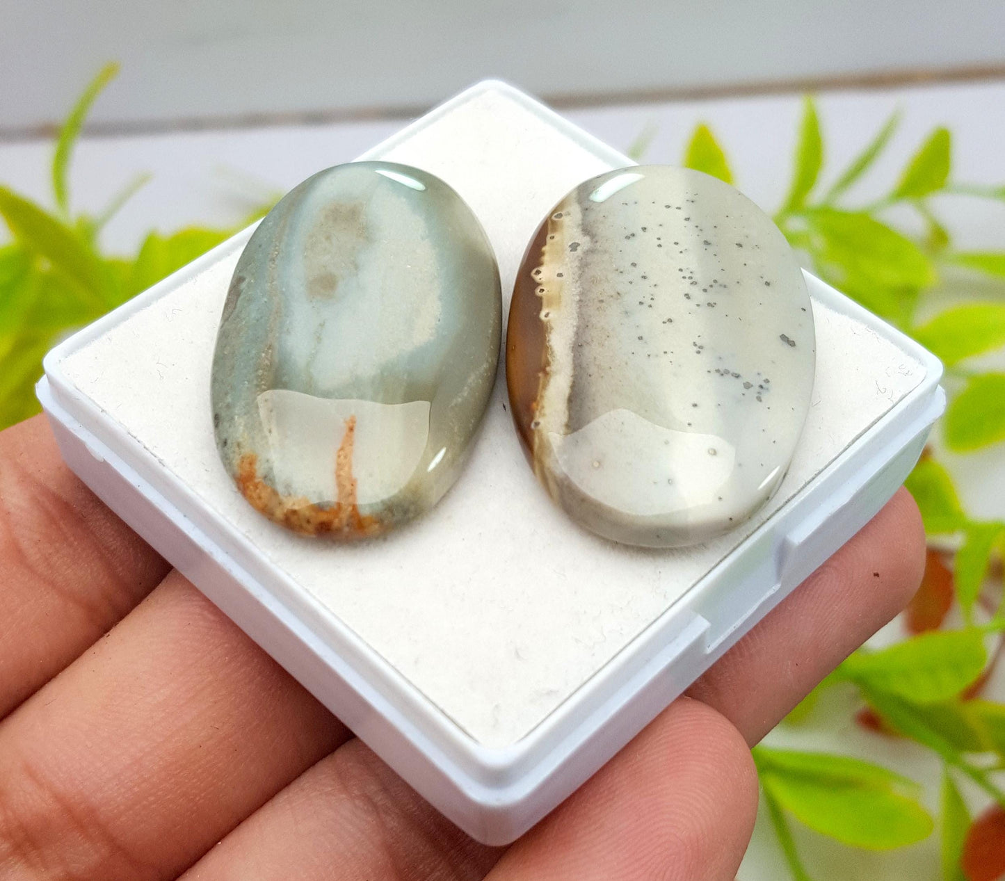 Natural Imperial Jasper, Oval Cabochon Gemstone Lot, 73.30 Carat, Size-37x23x5mm To 36x20x5mm, Gift For Her, PC-2