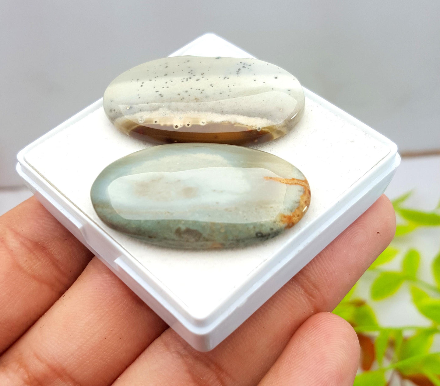 Natural Imperial Jasper, Oval Cabochon Gemstone Lot, 73.30 Carat, Size-37x23x5mm To 36x20x5mm, Gift For Her, PC-2