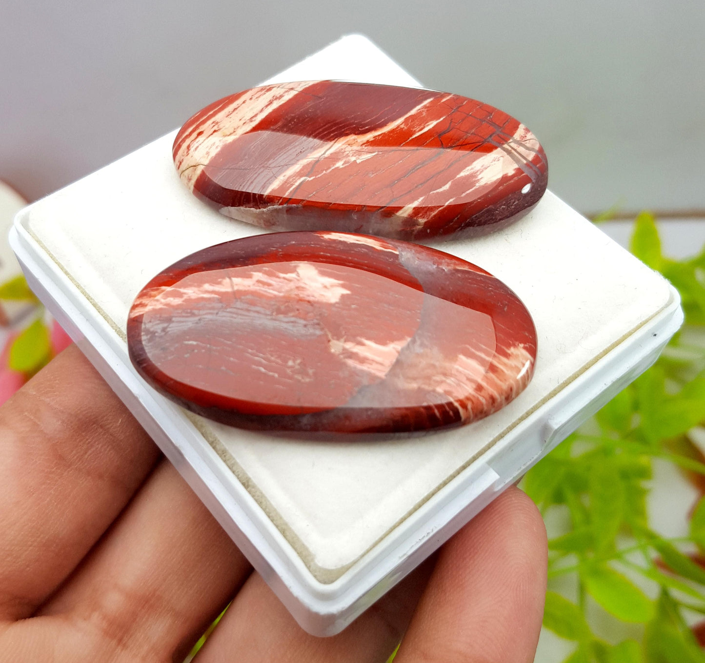 Jasper, Natural Snake Skin Jasper, Oval Cabochon Gemstone Lot, 143.60 Carat, Size-45x26x5mm To 48x25x7mm, Gift For Her, PC-2