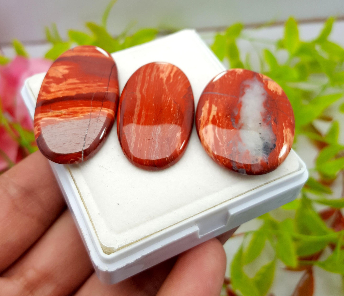 Jasper, Natural Snake Skin Jasper, Oval Cabochon Gemstone Lot, 129.10 Carat, Size-41x22x4mm To 36x26x5mm, Gift For Her, PC-3