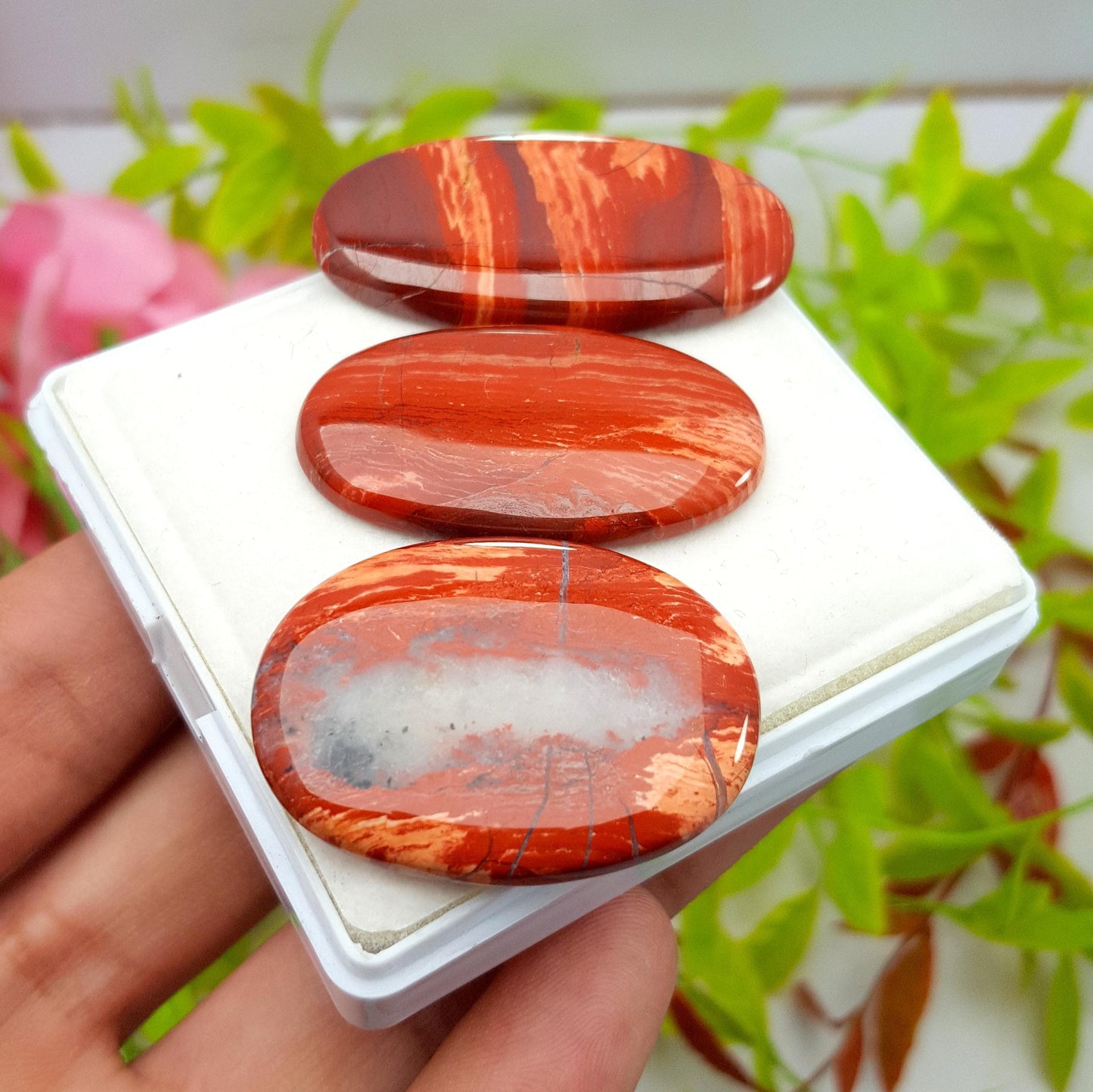 Jasper, Natural Snake Skin Jasper, Oval Cabochon Gemstone Lot, 129.10 Carat, Size-41x22x4mm To 36x26x5mm, Gift For Her, PC-3