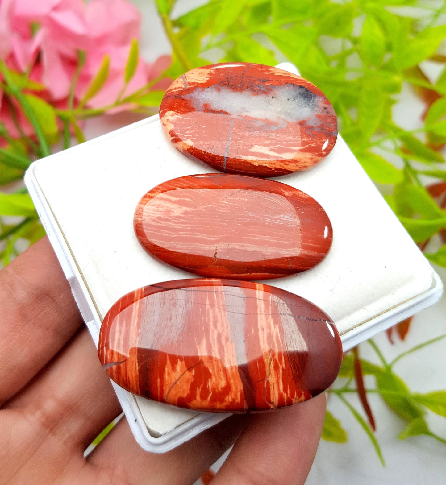 Jasper, Natural Snake Skin Jasper, Oval Cabochon Gemstone Lot, 129.10 Carat, Size-41x22x4mm To 36x26x5mm, Gift For Her, PC-3