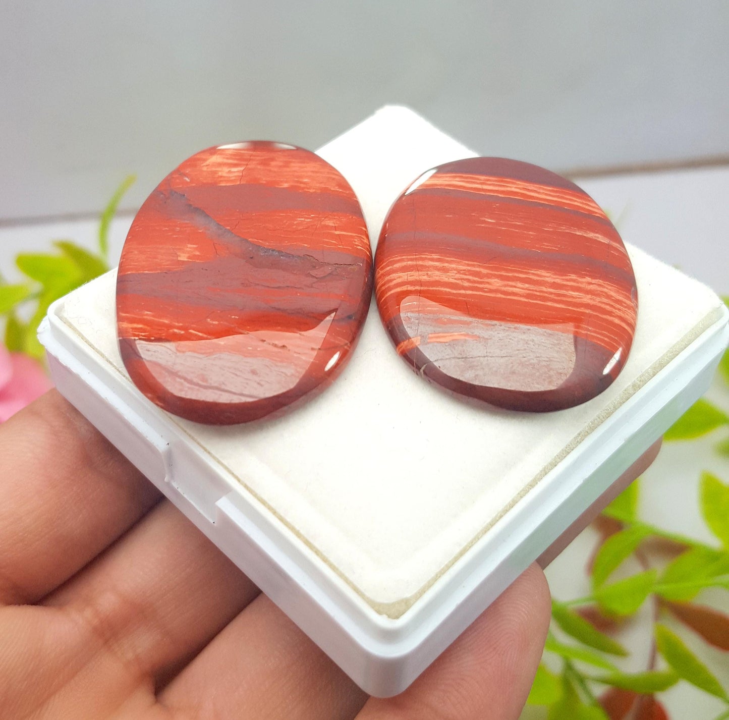 Jasper, Natural Snake Skin Jasper, Oval Cabochon Gemstone Lot, 135.30 Carat, Size-46X30X4mm To 41x32x5mm, Gift For Her, PC-2