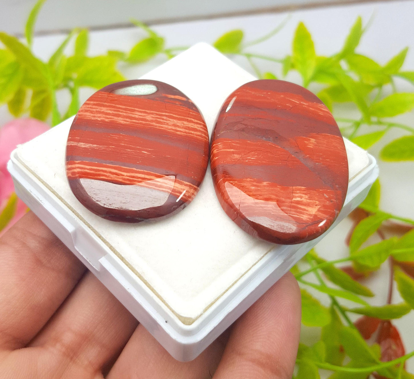 Jasper, Natural Snake Skin Jasper, Oval Cabochon Gemstone Lot, 135.30 Carat, Size-46X30X4mm To 41x32x5mm, Gift For Her, PC-2