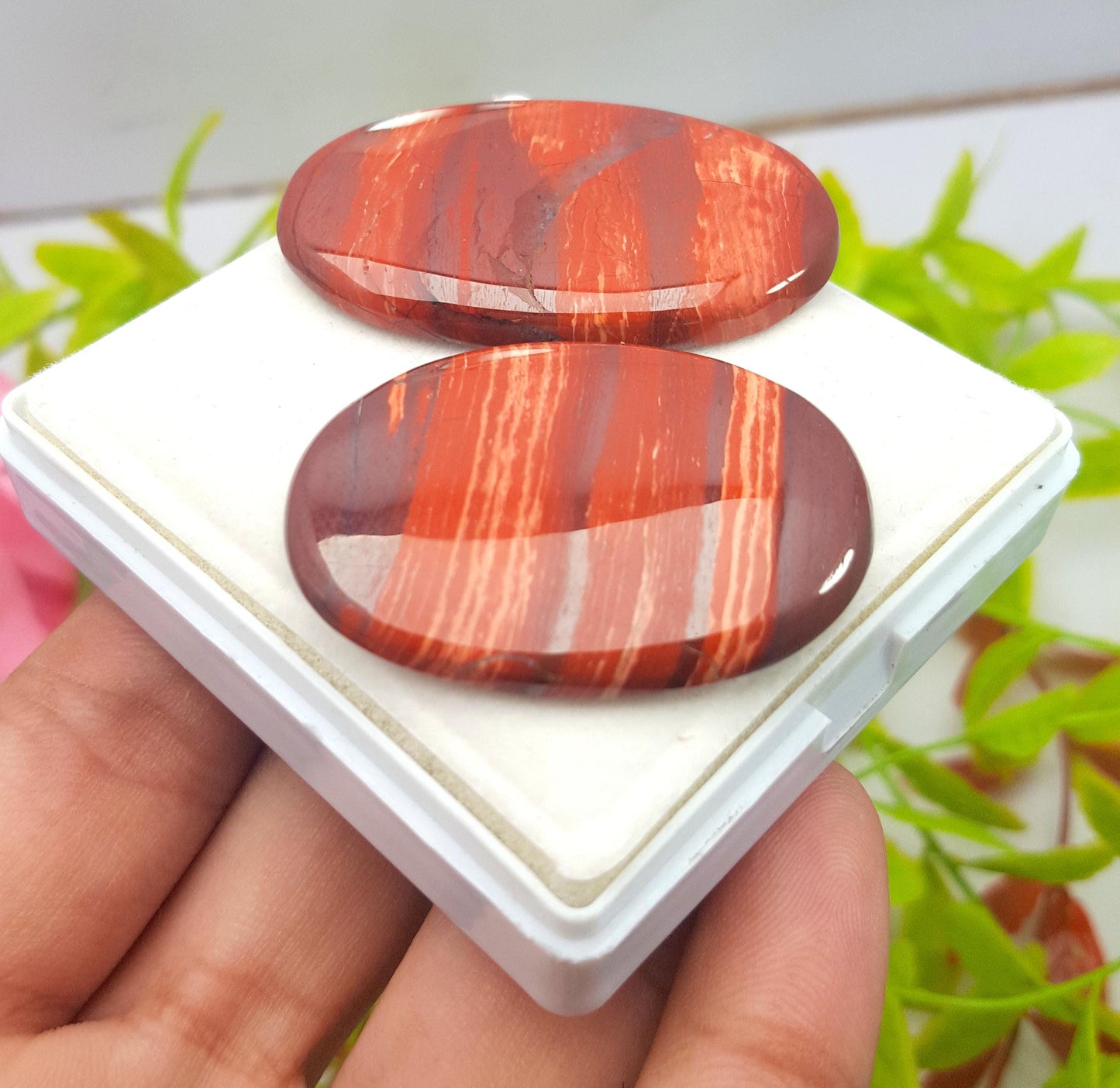 Jasper, Natural Snake Skin Jasper, Oval Cabochon Gemstone Lot, 135.30 Carat, Size-46X30X4mm To 41x32x5mm, Gift For Her, PC-2