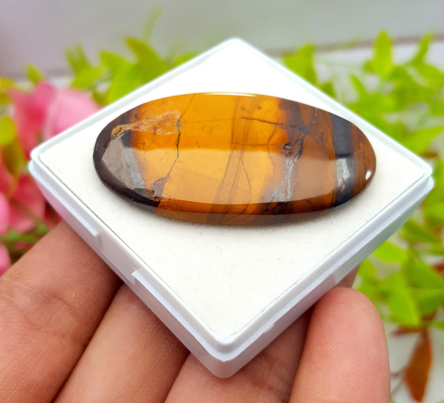 Natural Mookaite Jasper, Oval Cabochon Loose Gemstone, 65.10 Carat, Size-47x28x5mm, Gift For Her, PC-1