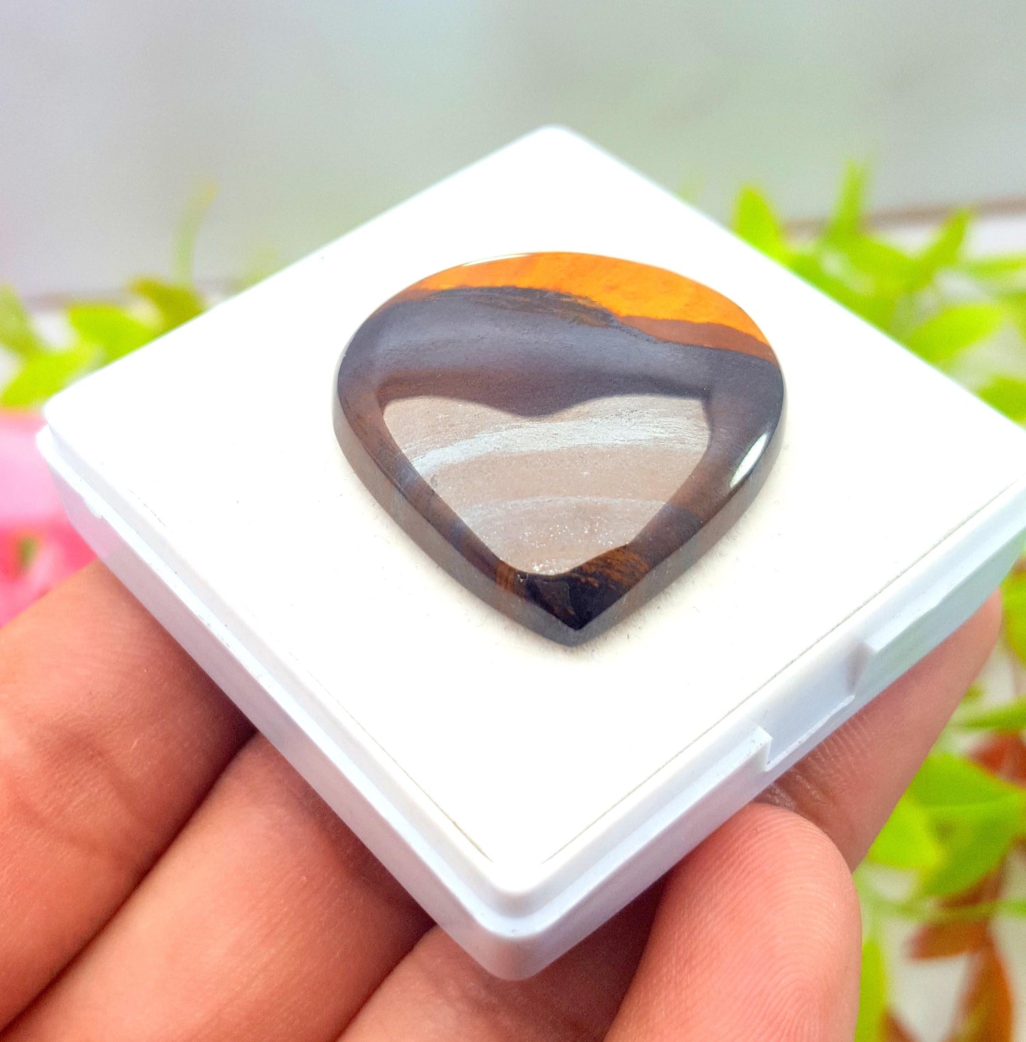 Natural Mookaite Jasper, Pear Cabochon Loose Gemstone, 57.70 Carat, Size-33x29x6mm, Gift For Her, PC-1