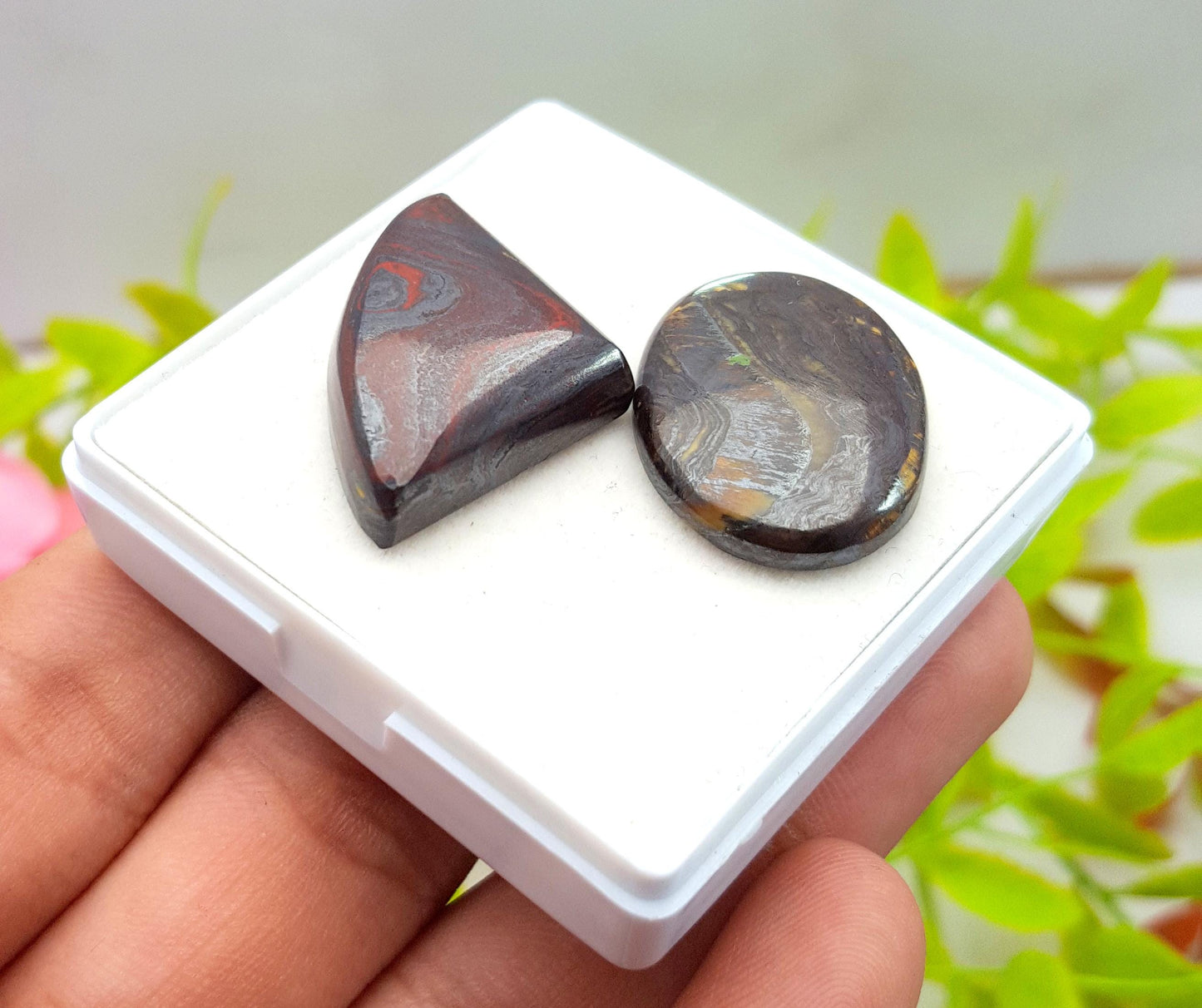 Opal, Natural Boulder Opal, Mix Shape Cabochon Gemstone Lot, 58.85 Carat, Size-20x29x7mm To 25x19x4mm, Gift For Her, PC-2